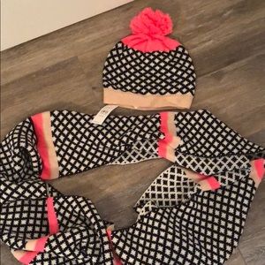 LOFT infinity scarf and matching hat.